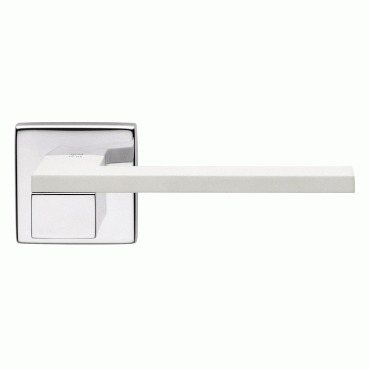 Дверная ручка на розетке DND by Martinelli ESA хром-белый ES14-CBI