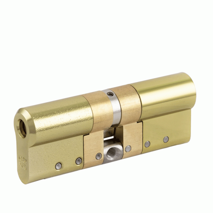 Цилиндр Abloy Protec 2 HARD (закалённый) 103 мм.(47Нх56) Золото