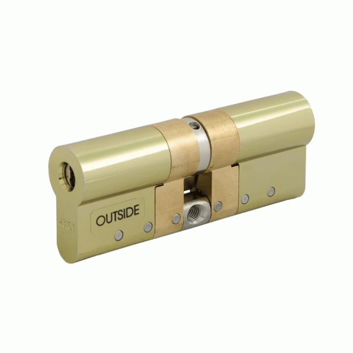 Цилиндр Abloy Protec 2 107 мм.(51х56) Золото