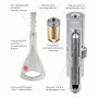 Цилиндр Abloy Protec 2 HARD 108 мм.(57Hх51Т) Сатин
