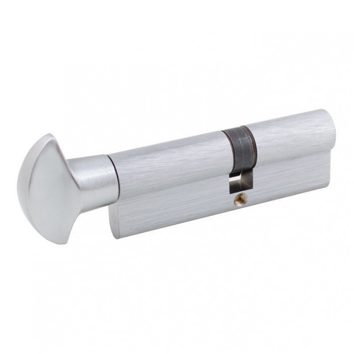 Цилиндр SECUREMME K2 80mm 40/40 мм (5кл +1 монтажный ключ)ручка мат.хром 47727