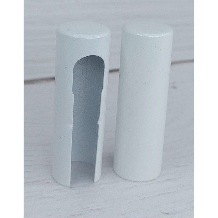 Накладка декоративная на петлю 3D алюминий: WHITE белый