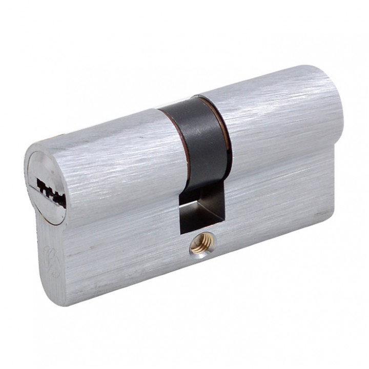 Цилиндр Securemme К2 ключ/шток 70мм 30/40 мм 5кл +1 монтажный ключ матовый хром 49872