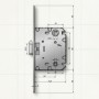Механізм-защіпка 70mm Trion 705002 SN