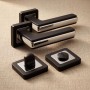 Комплект фурнітури TRION ARTEZ AL-74 BLACK/CP · набір №1