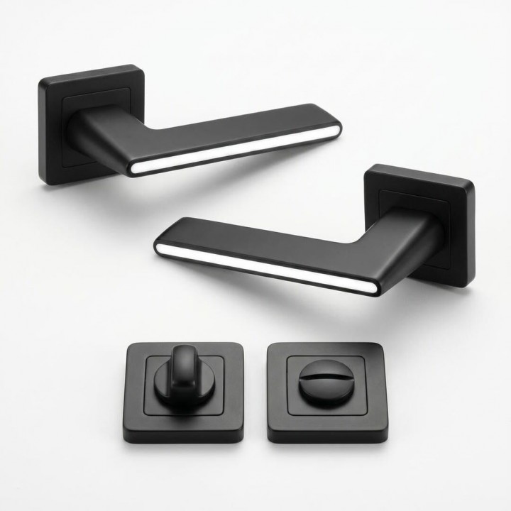 Комплект фурнітури TRION RADIANT AL-74 Black/White · набір №1