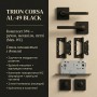Комплект фурнітури TRION CORSA AL-49 BLACK · набір №4