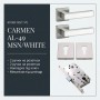 Комплект фурнітури TRION CARMEN AL-49 MSN/WHITE · набір №5