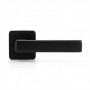Комплект дверних ручок на квадратній розетці ZAMAK TRION MURANO 74 Black