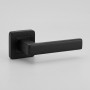 Комплект дверних ручок на квадратній розетці ZAMAK TRION MURANO 74 Black