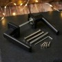 Комплект дверних ручок на квадратній розетці ZAMAK TRION MURANO 74 Black