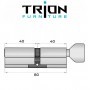 Циліндровий механізм TRION K SERIES 80 40+40T Brass KNOB № 3 PRO SN
