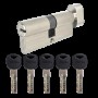 Циліндровий механізм TRION BRASS 90mm(35T+55) NP 5 COMPUTER KEYS KNOB